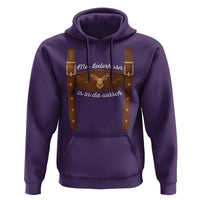 Funny Lederhosen Costume Alternative for Oktoberfest Hoodie Mei Lederhosn Is In Da Wasch - Wonder Print Shop