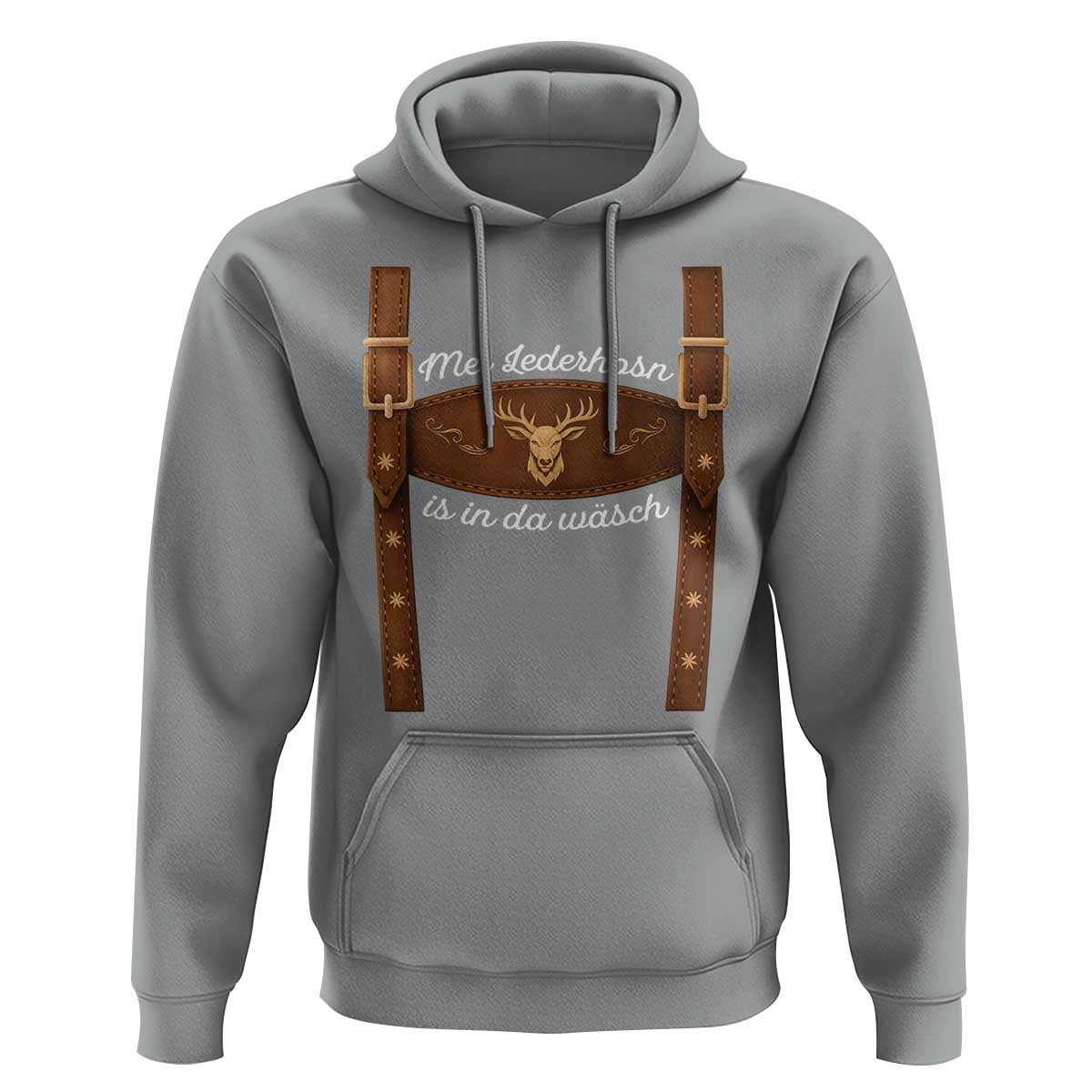 Funny Lederhosen Costume Alternative for Oktoberfest Hoodie Mei Lederhosn Is In Da Wasch - Wonder Print Shop
