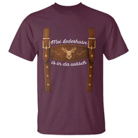 Funny Lederhosen Costume Alternative for Oktoberfest T Shirt Mei Lederhosn Is In Da Wasch - Wonder Print Shop