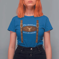 Funny Lederhosen Costume Alternative for Oktoberfest T Shirt For Women Mei Lederhosn Is In Da Wasch - Wonder Print Shop
