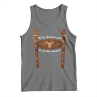 Funny Lederhosen Costume Alternative for Oktoberfest Tank Top Mei Lederhosn Is In Da Wasch - Wonder Print Shop