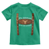 Funny Lederhosen Costume Alternative for Oktoberfest Toddler T Shirt Mei Lederhosn Is In Da Wasch - Wonder Print Shop