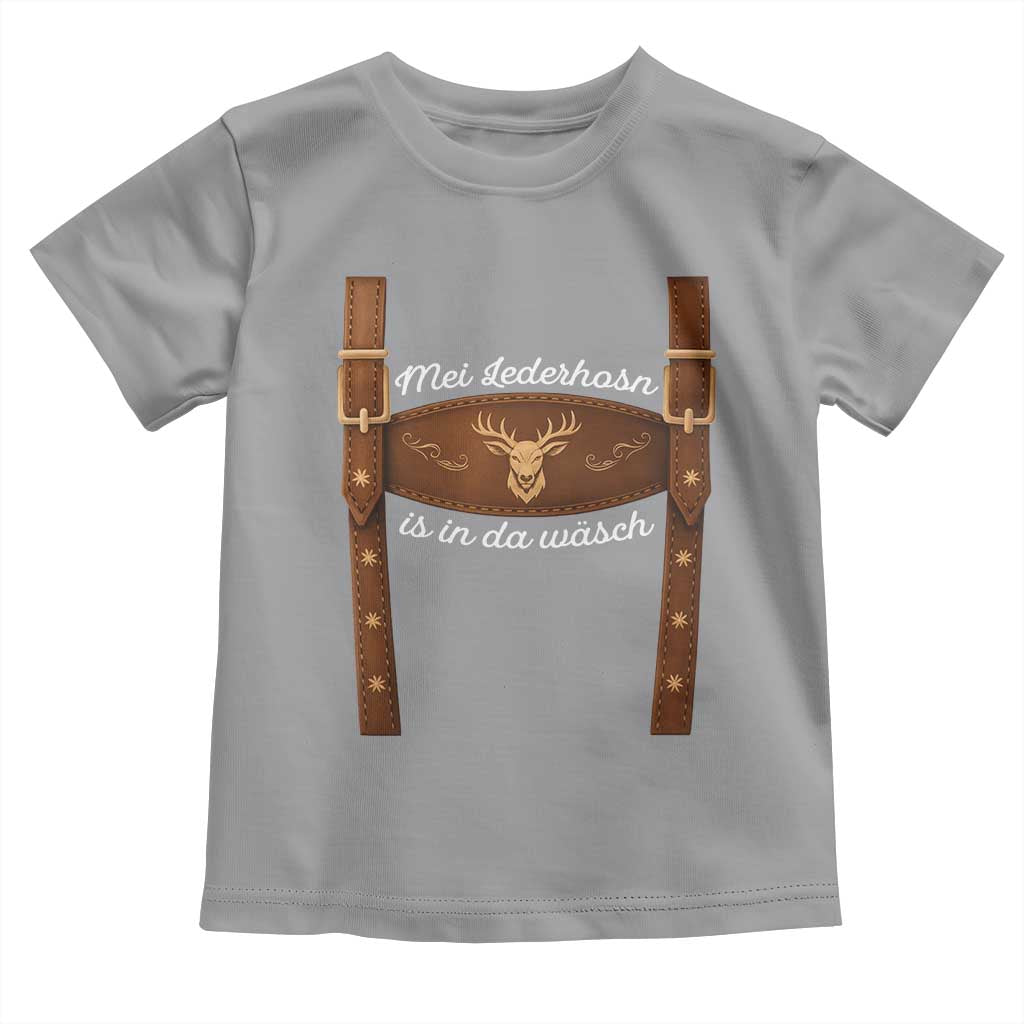 Funny Lederhosen Costume Alternative for Oktoberfest Toddler T Shirt Mei Lederhosn Is In Da Wasch - Wonder Print Shop