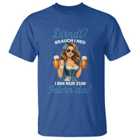 Funny Beer Girl Oktoberfest T Shirt Dirndle I Bin Nur Zum Feiern Da Party - Wonder Print Shop