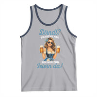 Funny Beer Girl Oktoberfest Tank Top Dirndle I Bin Nur Zum Feiern Da Party - Wonder Print Shop