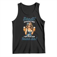 Funny Beer Girl Oktoberfest Tank Top Dirndle I Bin Nur Zum Feiern Da Party - Wonder Print Shop