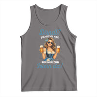 Funny Beer Girl Oktoberfest Tank Top Dirndle I Bin Nur Zum Feiern Da Party - Wonder Print Shop
