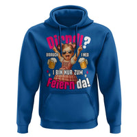 Funny Cute Girl Oktoberfest Hoodie Dirndle I Bin Nur Zum Feiern Da Party - Wonder Print Shop