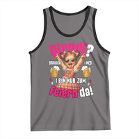 Funny Cute Girl Oktoberfest Tank Top Dirndle I Bin Nur Zum Feiern Da Party - Wonder Print Shop