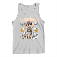 Funny Cute Boy Lederhosen Oktoberfest Tank Top Lederhosn I Bin Nur Zum Feiern Da Party - Wonder Print Shop