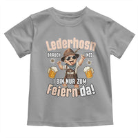 Funny Cute Boy Lederhosen Oktoberfest Toddler T Shirt Lederhosn I Bin Nur Zum Feiern Da Party - Wonder Print Shop