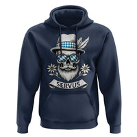 Bavarian Skull Servus Oktoberfest Hoodie Cool Alpine Hat Tyrolean German Tradition Style - Wonder Print Shop