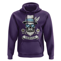 Bavarian Skull Servus Oktoberfest Hoodie Cool Alpine Hat Tyrolean German Tradition Style - Wonder Print Shop