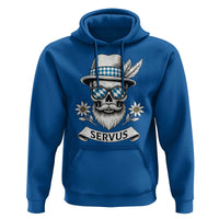 Bavarian Skull Servus Oktoberfest Hoodie Cool Alpine Hat Tyrolean German Tradition Style - Wonder Print Shop
