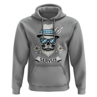 Bavarian Skull Servus Oktoberfest Hoodie Cool Alpine Hat Tyrolean German Tradition Style - Wonder Print Shop
