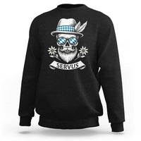 Bavarian Skull Servus Oktoberfest Sweatshirt Cool Alpine Hat Tyrolean German Tradition Style - Wonder Print Shop