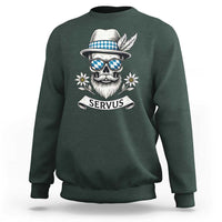 Bavarian Skull Servus Oktoberfest Sweatshirt Cool Alpine Hat Tyrolean German Tradition Style - Wonder Print Shop