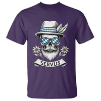 Bavarian Skull Servus Oktoberfest T Shirt Cool Alpine Hat Tyrolean German Tradition Style - Wonder Print Shop