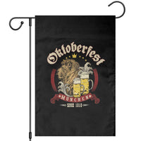 Oktoberfest Munchen Garden Flag Munich Since 1810 Bavarian Lion and Beer - Wonder Print Shop
