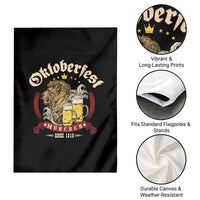 Oktoberfest Munchen Garden Flag Munich Since 1810 Bavarian Lion and Beer - Wonder Print Shop