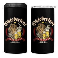 Oktoberfest Munchen 4 in 1 Can Cooler Tumbler Munich Since 1810 Bavarian Lion and Beer - Wonder Print Shop