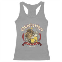 Oktoberfest Munchen Racerback Tank Top Munich Since 1810 Bavarian Lion and Beer - Wonder Print Shop