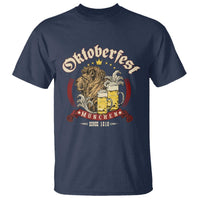 Oktoberfest Munchen T Shirt Munich Since 1810 Bavarian Lion and Beer - Wonder Print Shop