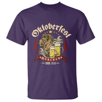 Oktoberfest Munchen T Shirt Munich Since 1810 Bavarian Lion and Beer - Wonder Print Shop