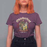 Oktoberfest Munchen T Shirt For Women Munich Since 1810 Bavarian Lion and Beer - Wonder Print Shop