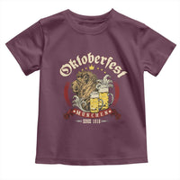 Oktoberfest Munchen Toddler T Shirt Munich Since 1810 Bavarian Lion and Beer - Wonder Print Shop