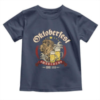 Oktoberfest Munchen Toddler T Shirt Munich Since 1810 Bavarian Lion and Beer - Wonder Print Shop