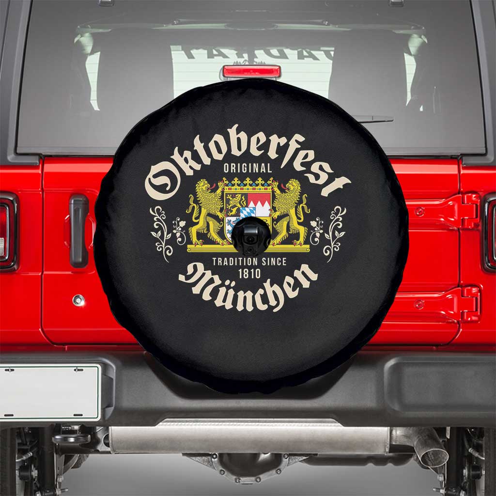 Oktoberfest Munchen Since 1810 Spare Tire Cover Original Tradition Bavarian Coat of Arms Heritage Festival - Wonder Print Shop