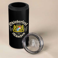 Oktoberfest Munchen Since 1810 4 in 1 Can Cooler Tumbler Original Tradition Bavarian Coat of Arms Heritage Festival - Wonder Print Shop