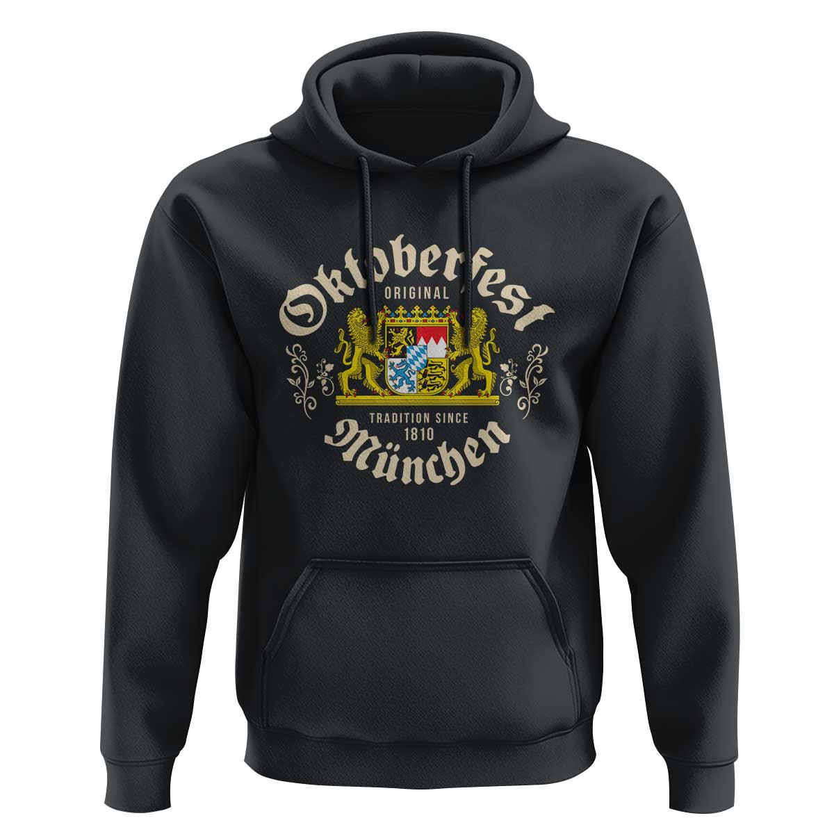 Oktoberfest Munchen Since 1810 Hoodie Original Tradition Bavarian Coat of Arms Heritage Festival - Wonder Print Shop