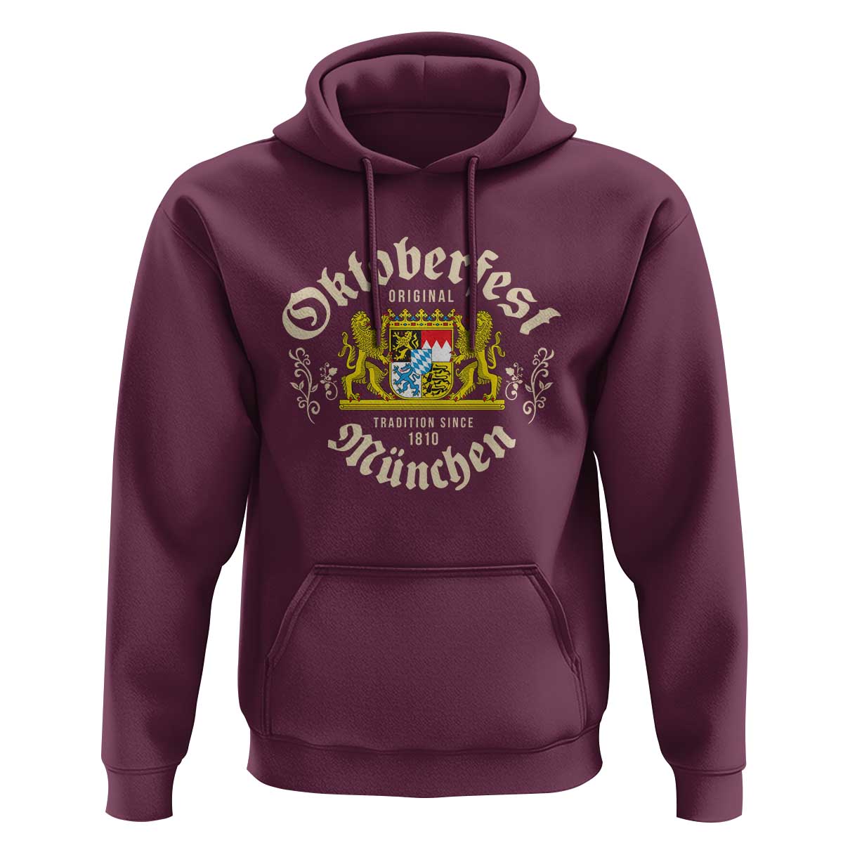 Oktoberfest Munchen Since 1810 Hoodie Original Tradition Bavarian Coat of Arms Heritage Festival - Wonder Print Shop