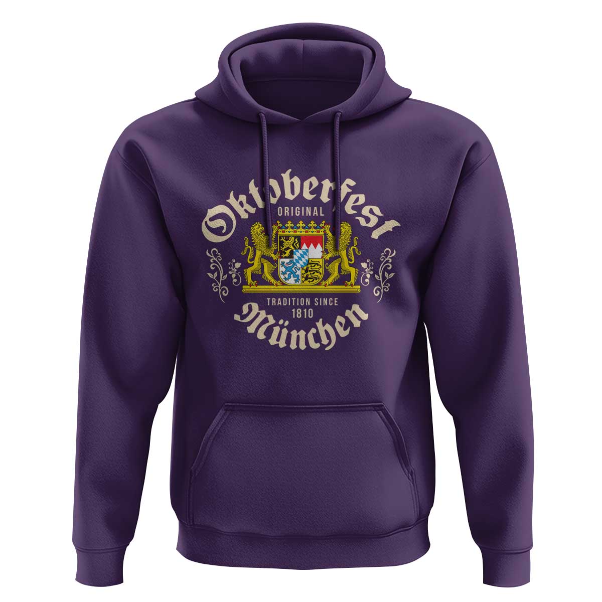 Oktoberfest Munchen Since 1810 Hoodie Original Tradition Bavarian Coat of Arms Heritage Festival - Wonder Print Shop