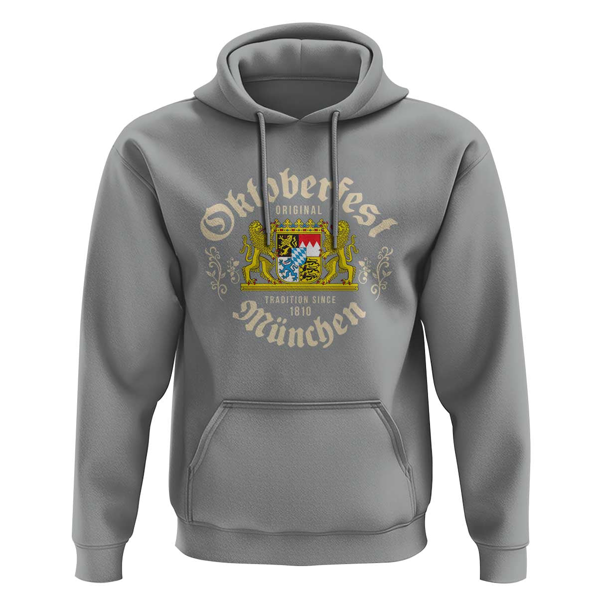 Oktoberfest Munchen Since 1810 Hoodie Original Tradition Bavarian Coat of Arms Heritage Festival - Wonder Print Shop