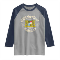 Oktoberfest Munchen Since 1810 Raglan Shirt Original Tradition Bavarian Coat of Arms Heritage Festival - Wonder Print Shop