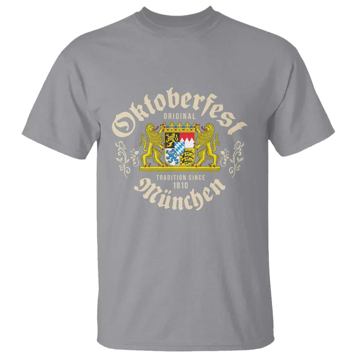 Oktoberfest Munchen Since 1810 T Shirt Original Tradition Bavarian Coat of Arms Heritage Festival - Wonder Print Shop