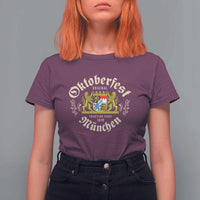 Oktoberfest Munchen Since 1810 T Shirt For Women Original Tradition Bavarian Coat of Arms Heritage Festival - Wonder Print Shop