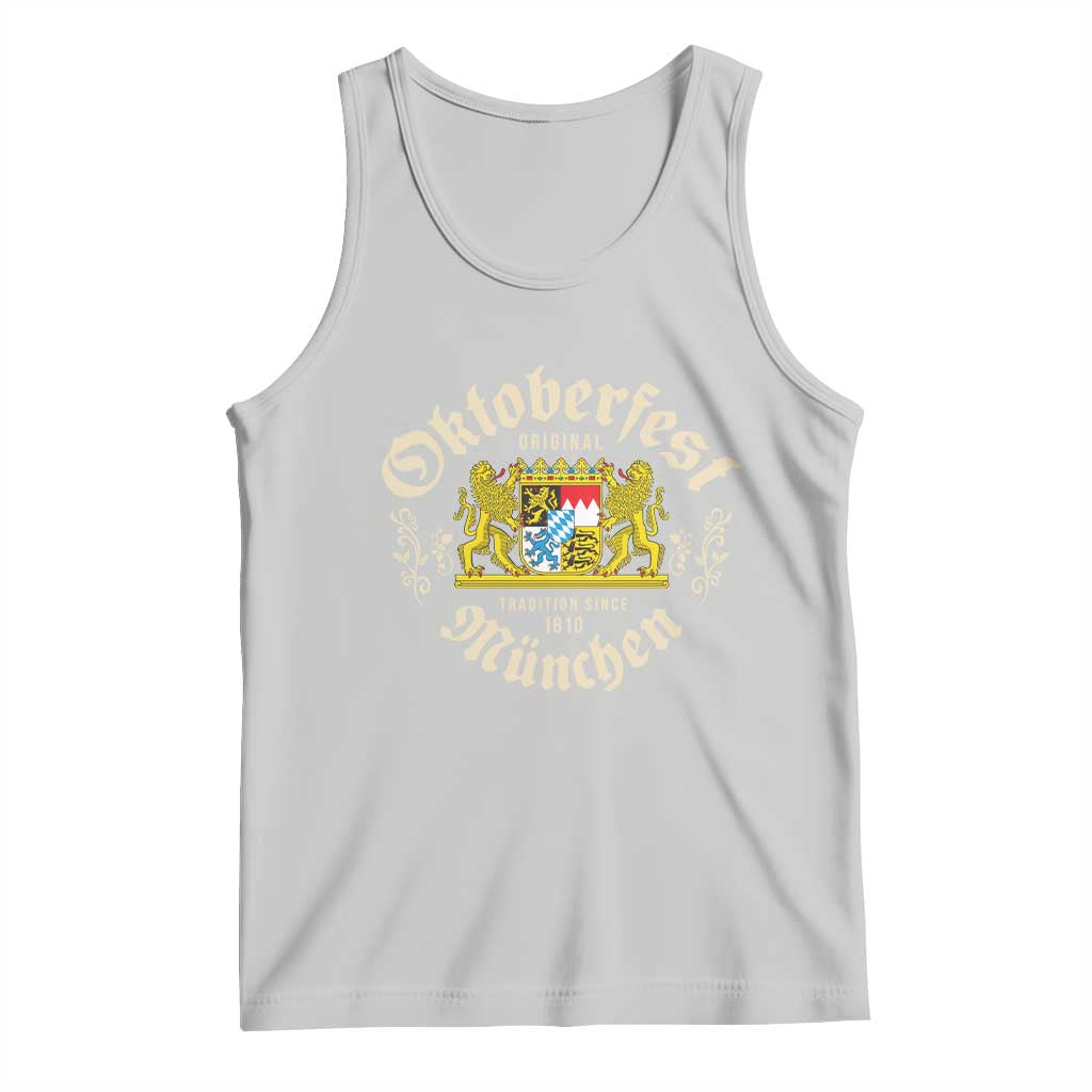 Oktoberfest Munchen Since 1810 Tank Top Original Tradition Bavarian Coat of Arms Heritage Festival - Wonder Print Shop