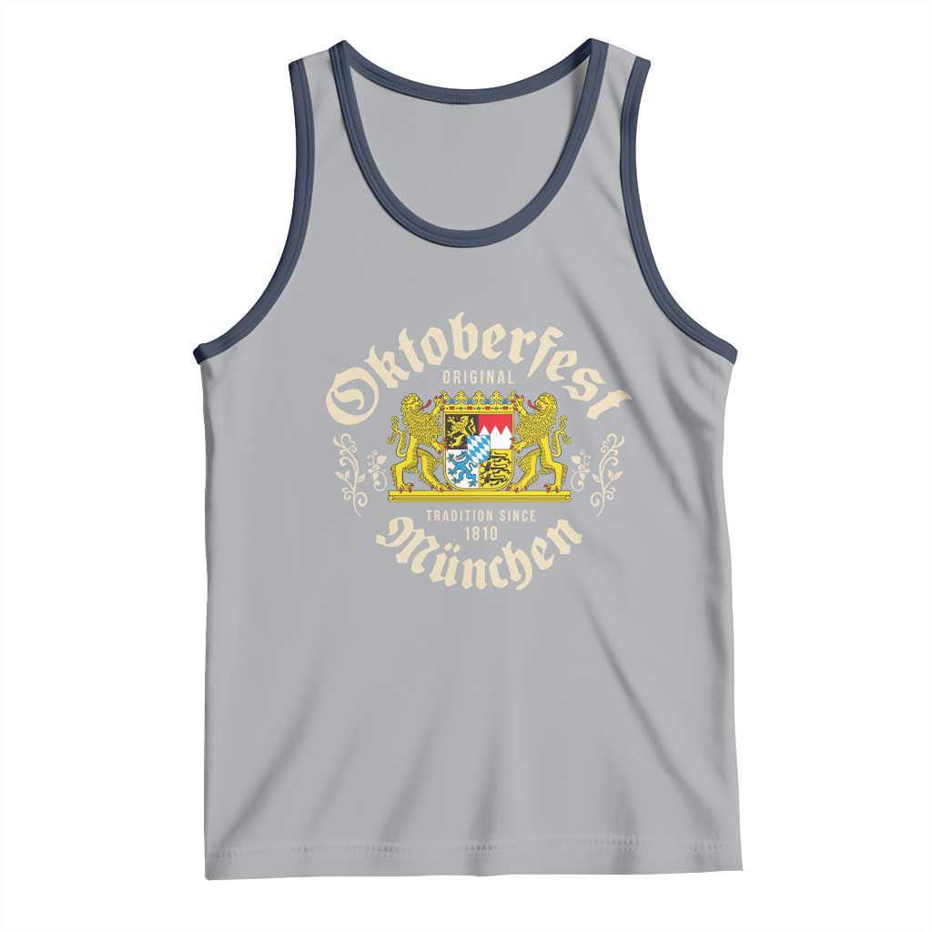 Oktoberfest Munchen Since 1810 Tank Top Original Tradition Bavarian Coat of Arms Heritage Festival - Wonder Print Shop