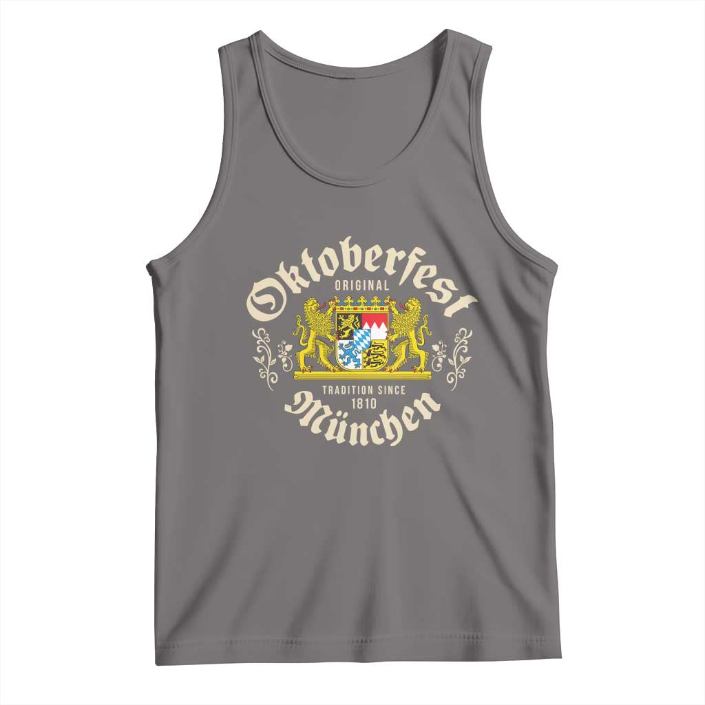 Oktoberfest Munchen Since 1810 Tank Top Original Tradition Bavarian Coat of Arms Heritage Festival - Wonder Print Shop
