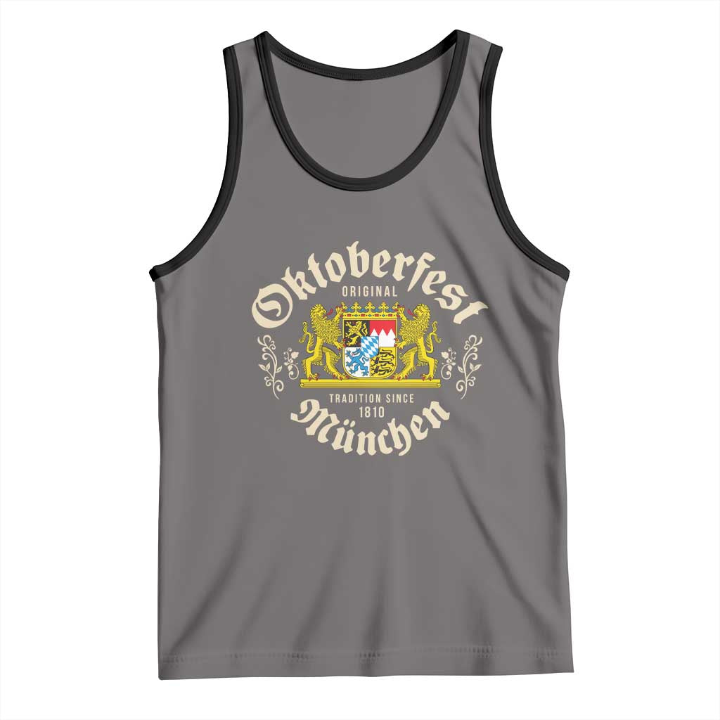 Oktoberfest Munchen Since 1810 Tank Top Original Tradition Bavarian Coat of Arms Heritage Festival - Wonder Print Shop