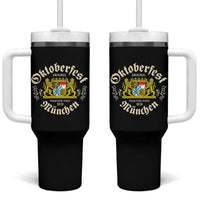 Oktoberfest Munchen Since 1810 Tumbler With Handle Original Tradition Bavarian Coat of Arms Heritage Festival - Wonder Print Shop