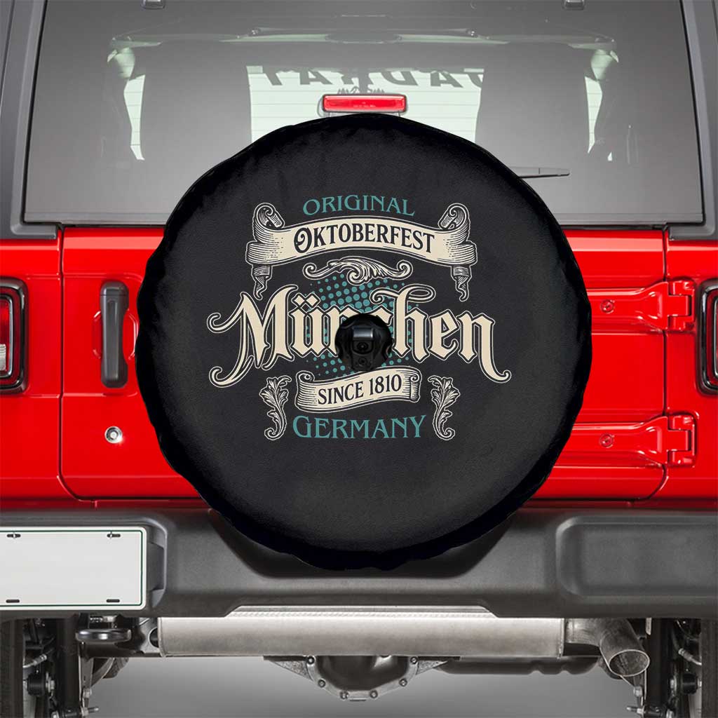 Original Oktoberfest Munchen Germany Spare Tire Cover Vintage Bavarian Festival Since 1810 - Wonder Print Shop
