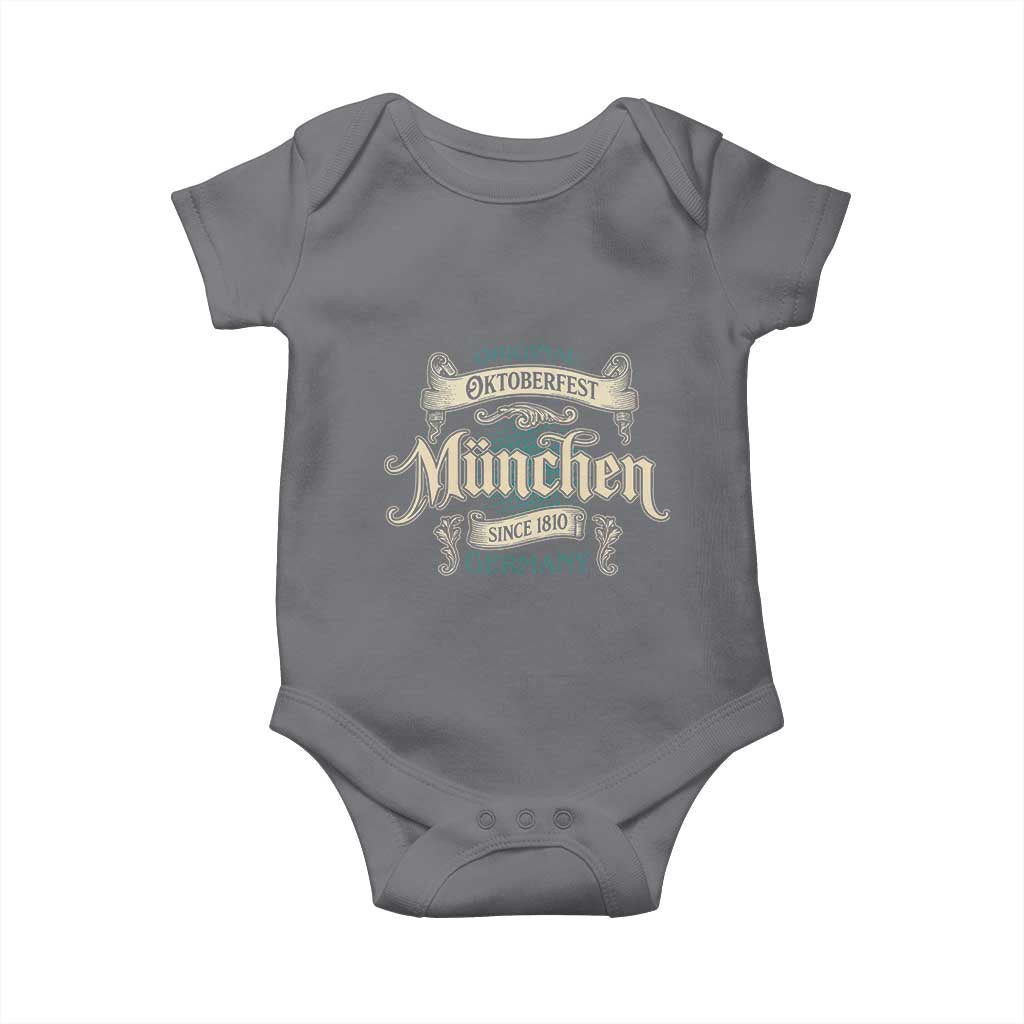 Original Oktoberfest Munchen Germany Baby Onesie Vintage Bavarian Festival Since 1810 - Wonder Print Shop