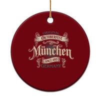 Original Oktoberfest Munchen Germany Ceramic Ornament Vintage Bavarian Festival Since 1810 - Wonder Print Shop