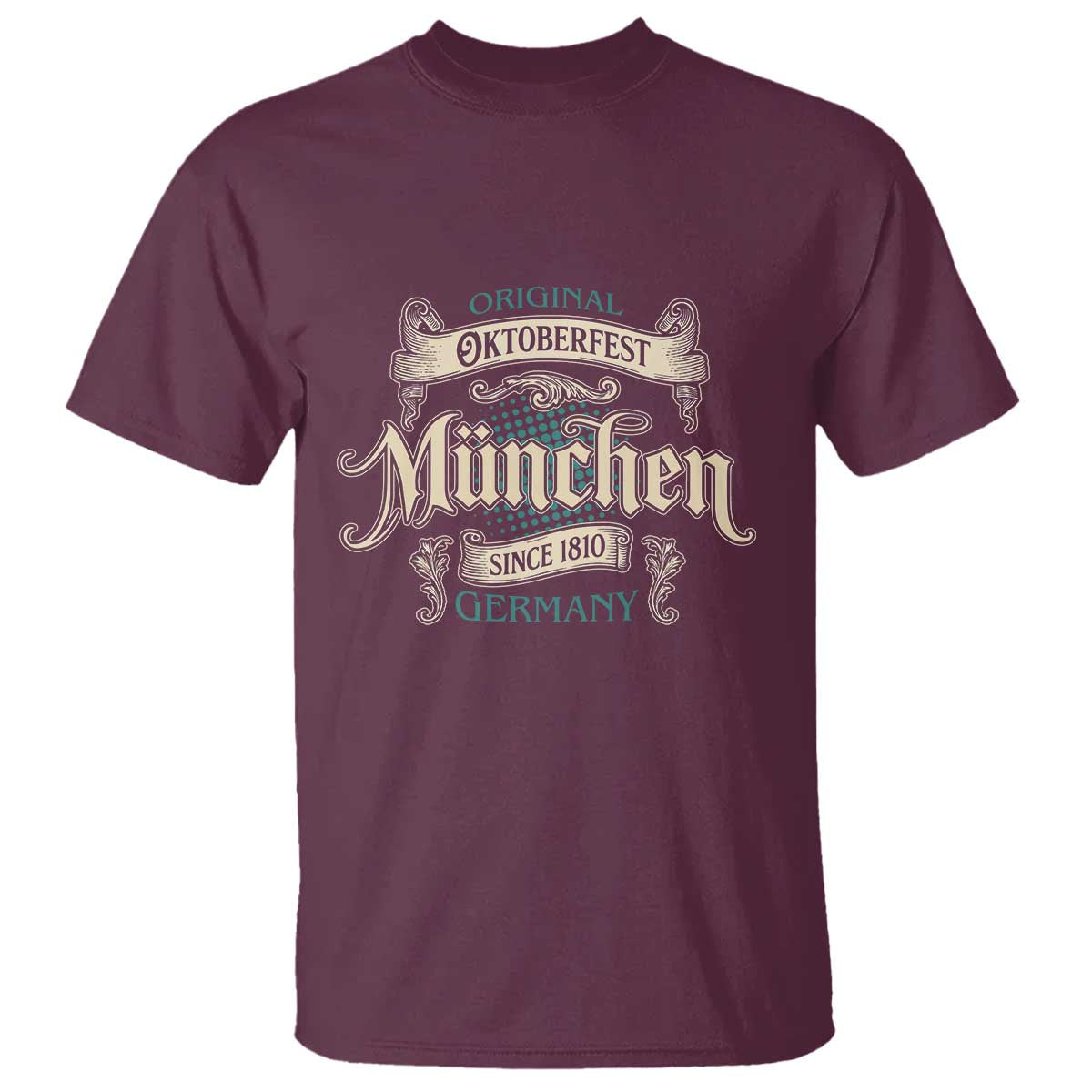 Original Oktoberfest Munchen Germany T Shirt Vintage Bavarian Festival Since 1810 - Wonder Print Shop