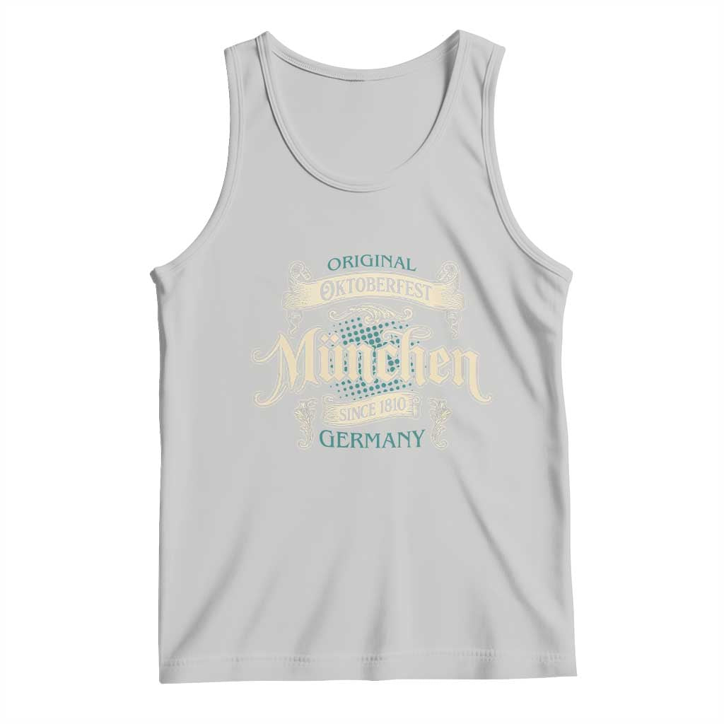 Original Oktoberfest Munchen Germany Tank Top Vintage Bavarian Festival Since 1810 - Wonder Print Shop